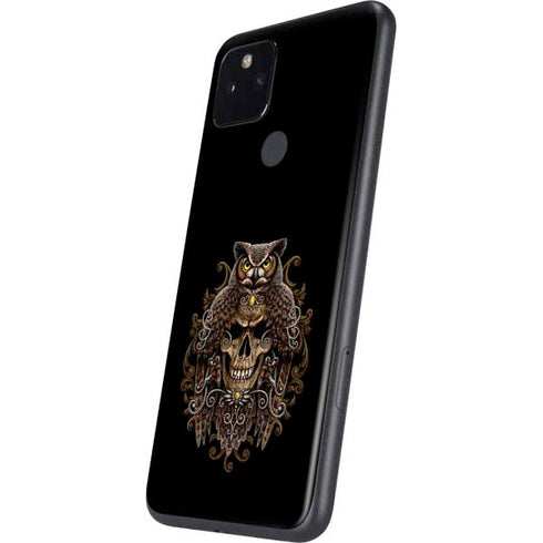 Skull and Owl by Sarah Richter Google Pixel 4a 5G Skin